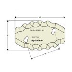 Durable feed mixer blade for agricultural mixing machines