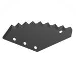 Durable feed mixer blade for agricultural mixing machines Replacement feed mixer knife for feed wagons High-quality feed mixer wagon knife for farming equipment