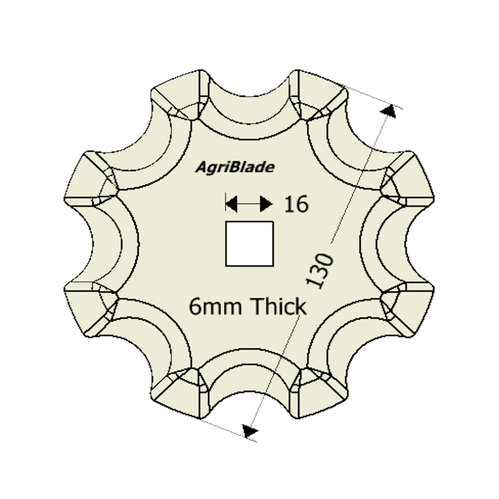 Durable feed mixer blade for agricultural mixing machines