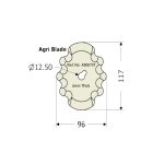 Feed Mixer Blade - AB007ST - Image 2