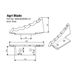 Feed Mixer Blade - AB001KN LH - Image 3
