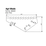 Feed Mixer Blade - AB002R - Image 3