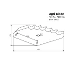 Feed Mixer Blade - AB004KU - Image 3